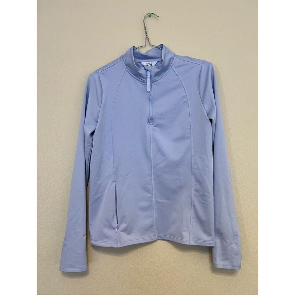 Athleta Girl Serenity Blue Periwinkle Blue Activate Half Zip Long Sleeve Top XXL